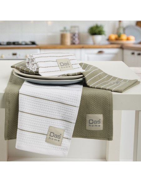 DAS HOME ΣΕΤ ΠΟΤΗΡΟΠΑΝΑ 2ΤΜΧ 30Χ50 0822 GREEN, WHITE