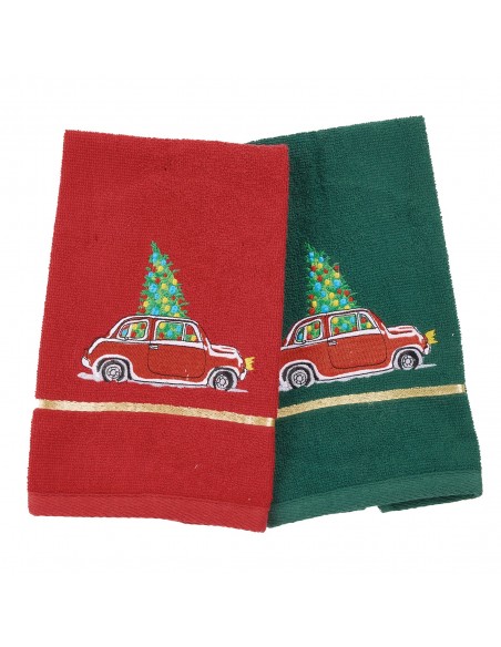 DAS HOME CHRISTMAS ΠΟΤΗΡΟΠΑΝΑ ΣΕΤ 2ΤΜΧ 30X50 0812 GREEN, RED