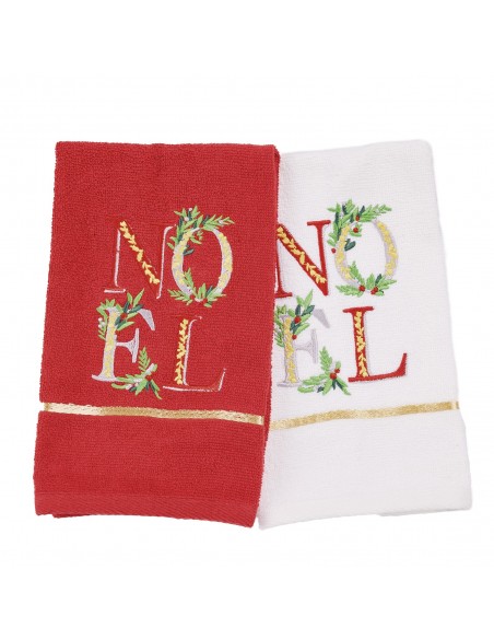 DAS HOME CHRISTMAS ΠΟΤΗΡΟΠΑΝΑ ΣΕΤ 2ΤΜΧ 30X50 0813 RED, WHITE