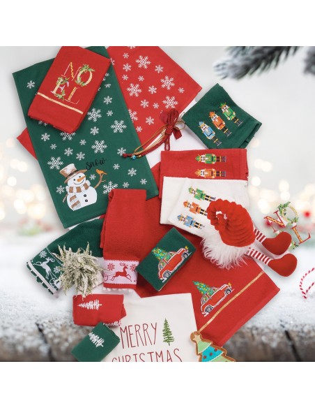 DAS HOME CHRISTMAS ΠΟΤΗΡΟΠΑΝΑ ΣΕΤ 2ΤΜΧ 30X50 0813 RED, WHITE