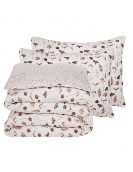 DAS HOME ΣΕΤ ΣΕΝΤΟΝΙΑ ΜΟΝΑ HAPPY FLANNEL 9681 BEIGE, BROWN