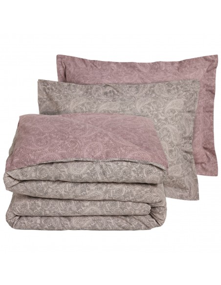 DAS HOME ΣΕΤ ΣΕΝΤΟΝΙΑ ΜΟΝΑ ΜΕ ΛΑΣΤΙΧΟ CASUAL 5438 GREY, LILAC