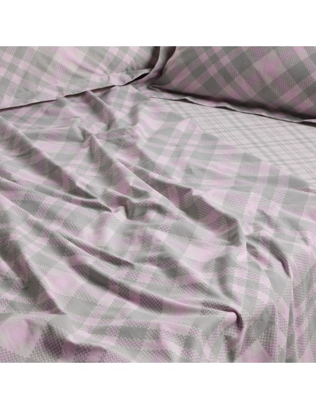 DAS HOME ΣΕΤ ΣΕΝΤΟΝΙΑ ΥΠΕΡΔΙΠΛΑ ΜΕ ΛΑΣΤΙΧΟ CASUAL 5436 MINT, PINK
