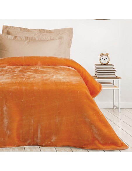 Κουβέρτα Ακρυλική Μονή 160x220 0297 Salmon