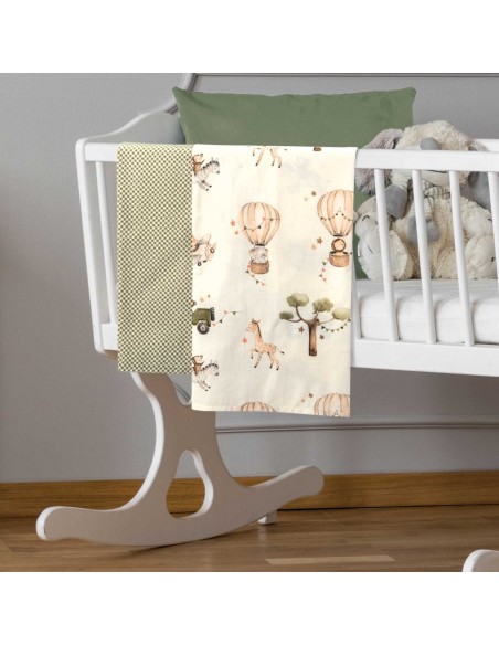 Σετ Σεντόνια Λίκνου 70x120 Essential 8860 Ivory,Olive Green 2