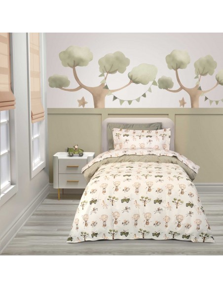 Σετ Σεντόνια Παιδικά 170x260 Essential 8860 Ivory,Olive...