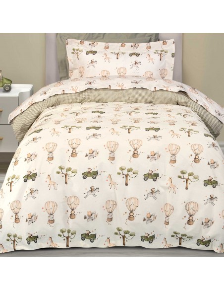 Σετ Σεντόνια Παιδικά 170x260 Essential 8860 Ivory,Olive... 2