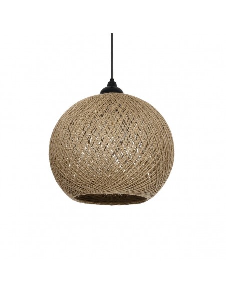 GLOBOSTAR® SOLEI 205-0002 Boho Κρεμαστό Φωτιστικό Οροφής με Ντουί 1 x E27 AC 220-240V IP20 - Μπεζ - M30 x Π30 x Υ35cm