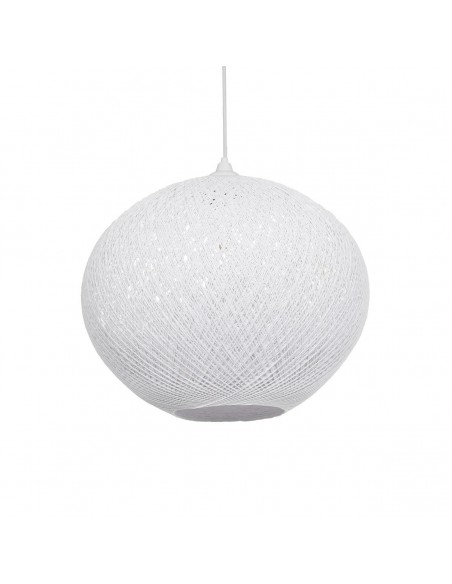 GLOBOSTAR® SOLEI 205-0007 Boho Κρεμαστό Φωτιστικό Οροφής με Ντουί 1 x E27 AC 220-240V IP20 - Λευκό - M40 x Π40 x Υ45cm