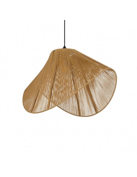 GLOBOSTAR® ELDA 205-0033 Boho Κρεμαστό Φωτιστικό Οροφής με Ντουί 1 x E27 AC 220-240V IP20 - Μπεζ - M68 x Π34 x Υ39cm