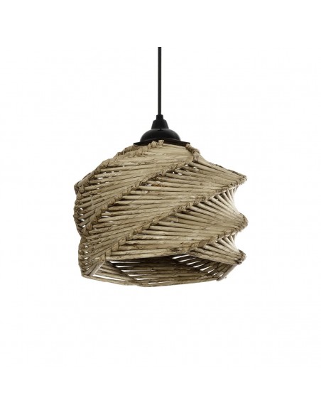 GLOBOSTAR® HUSLE 205-0044 Boho Κρεμαστό Φωτιστικό Οροφής με Ντουί 1 x E27 AC 220-240V IP20 - Μπεζ - M24 x Π24 x Υ21cm