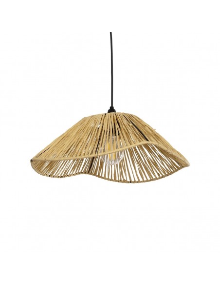 GLOBOSTAR® CHAPEAU 205-0028 Boho Κρεμαστό Φωτιστικό Οροφής με Ντουί 1 x E27 AC 220-240V IP20 - Μπεζ - M41 x Π41 x Υ17cm