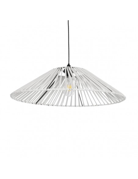 GLOBOSTAR® JAPAN 205-0053 Boho Κρεμαστό Φωτιστικό Οροφής με Ντουί 1 x E27 AC 220-240V IP20 - Λευκό - M60 x Π60 x Υ20cm