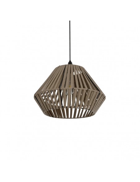 GLOBOSTAR® NUI 205-0067 Boho Κρεμαστό Φωτιστικό Οροφής με Ντουί 1 x E27 AC 220-240V IP20 - Μπεζ - M36 x Π36 x Υ27cm