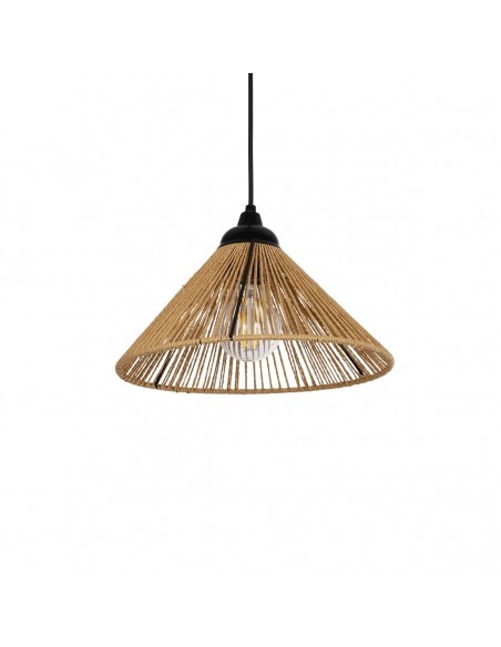 GLOBOSTAR® FUNIS 205-0084 Boho Κρεμαστό Φωτιστικό Οροφής με Ντουί 1 x E27 AC 220-240V IP20 - Μπεζ - M25 x Π25 x Υ16cm