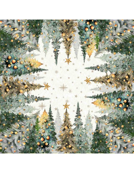 Τραπεζομάντηλο Χριστουγεννιάτικο 140x240 Joy Silver 1387