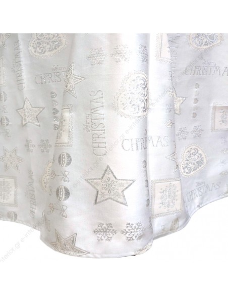 Τραπεζομάντηλο Χριστουγεννιάτικο 160x320 Pott Blanco