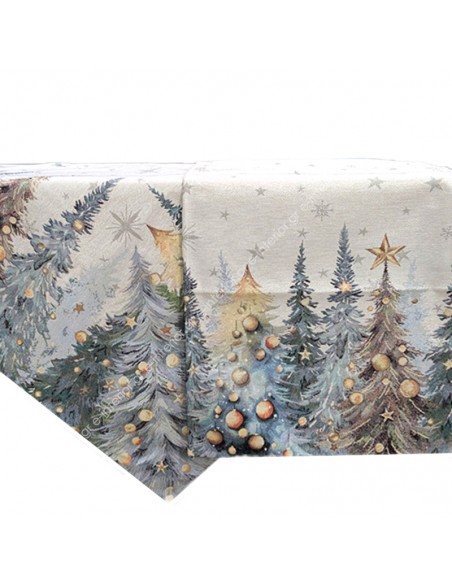 Σετ Τραπεζοκαρέ 100x100 + Τραβέρσα 100x140 Joy Silver 1387