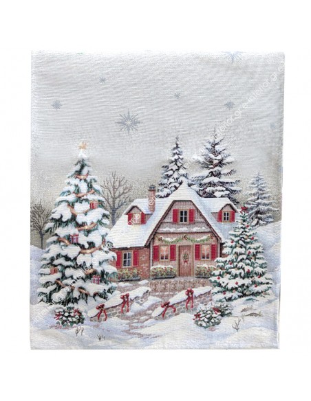 Τραβέρσα Χριστουγεννιάτικη 047x140 Joy Silver 1376