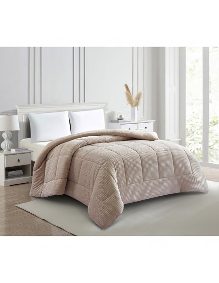 Κουβερτοπαπλωμα Υπέρδιπλο 220x240 Sahara Beige