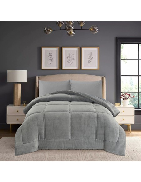 Κουβερτοπαπλωμα Υπέρδιπλο 220x240 Napoli Grey