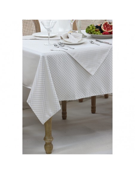 Τραπεζομάντηλο 160x220 + 8 Πετσετες 40x40 Puzzle Beige