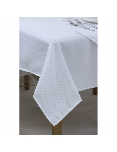 Τραπεζομάντηλο 160x260 + 12 Πετσέτες 40x40 Puzzle Ivory 2