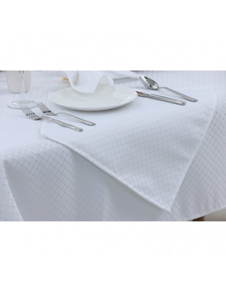 Τραπεζομάντηλο 160x260 + 12 Πετσέτες 40x40 Puzzle Ivory