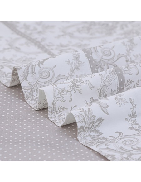 Σετ Σεντόνια Βαμβακοσατέν Υπέρδιπλα 245x270 Chantal Beige 2