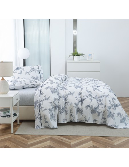 Σετ Σεντόνια Βαμβακοσατέν Υπέρδιπλα 245x270 Lorena