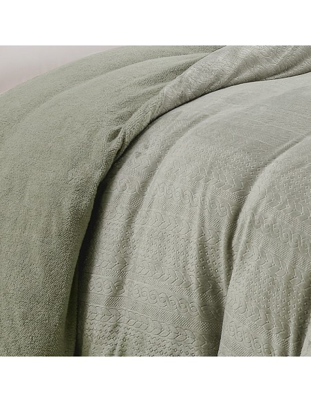 Παπλωματοθηκη Μονη Shelby Soft Olive 165x225 2