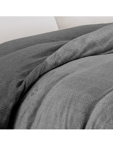 Παπλωματοθηκη Μονη Shelby Anthracite 165x225