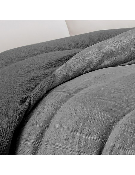 Παπλωματοθηκη Μονη Shelby Anthracite 165x225