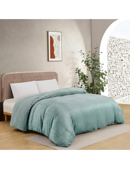 Παπλωματοθηκη Μόνη Shelby Sky 165x225