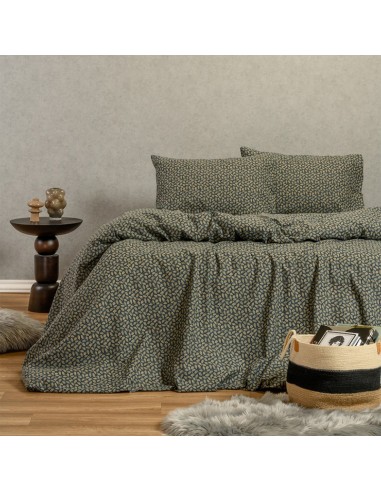 Σετ Σεντόνι Φανελένιο Υπερδιπλο με Λάστιχο Για...