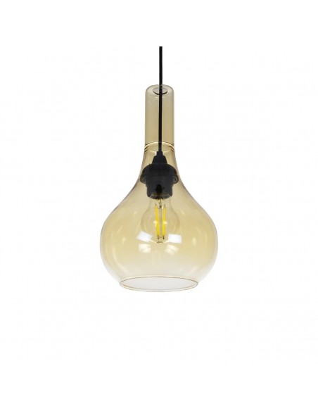 GLOBOSTAR® ΤΟΝΕ 206-0035 Μοντέρνο Κρεμαστό Φωτιστικό Οροφής με Ντουί 1 x E27 AC 220-240V IP20 - Mελί - Μ20 x Π20 x Υ36cm