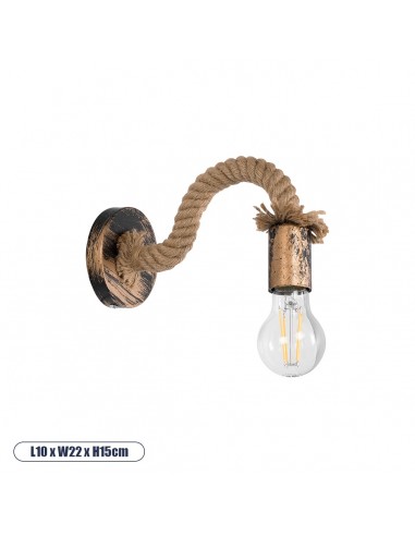 GLOBOSTAR® DAKER 01126 Vintage Φωτιστικό Τοίχου...