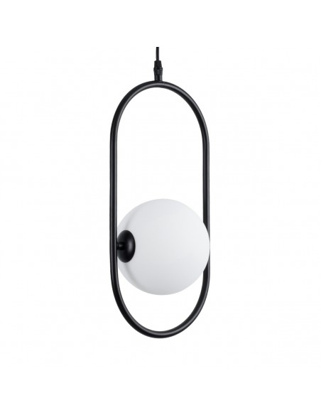 GLOBOSTAR® HAMBURG 00589 Μοντέρνο Κρεμαστό Φωτιστικό Οροφής με Ντουί 1 x G9 AC 220-240V IP20 - Μαύρο & Λευκό - Μ20 x Π15 x Υ40cm