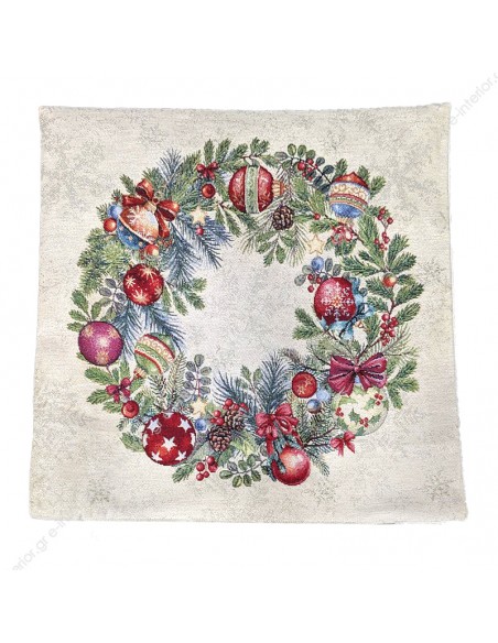 Μαξιλαροθήκη Χριστουγεννιάτικη 0.47x0.47 Kiss 1335 B