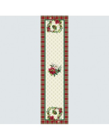 Τραβέρσα Χριστουγεννιάτικη 0.47x1.80 Glasgow Lurex