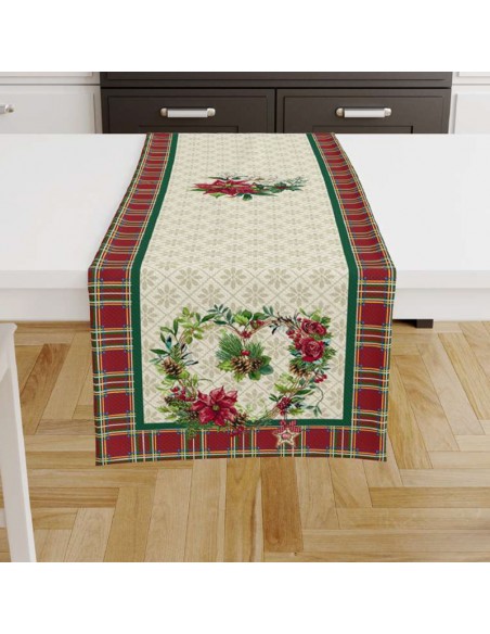 Τραβέρσα Χριστουγεννιάτικη 0.47x1.80 Glasgow Lurex