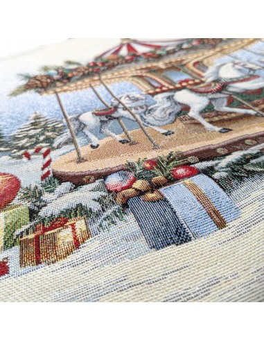 Μαξιλαροθήκη Χριστουγεννιάτικη 47x47 Carousel...