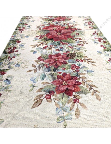 Τραβέρσα Χριστουγεννιάτικη 0.47x1.40 Joy Silver 1391 2