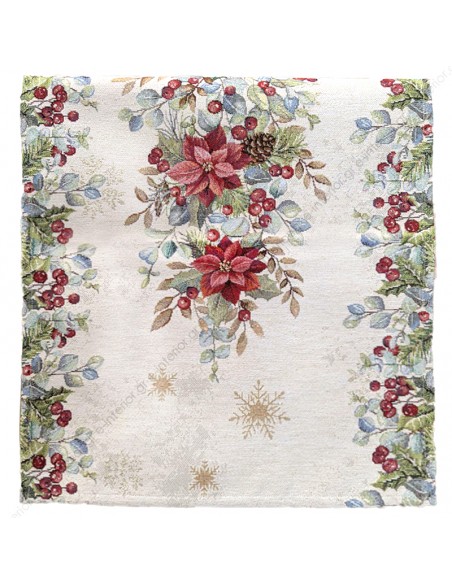 Τραβέρσα Χριστουγεννιάτικη 0.47x1.40 Joy Silver 1391