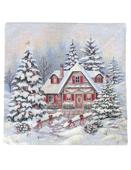 Μαξιλαροθήκη Χριστουγεννιάτικη 0.47x0.47 Kiss 1376