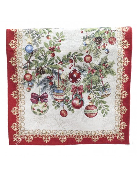 Τραβέρσα Χριστουγεννιάτικη 0.47x1.40 Joy Silver 1335