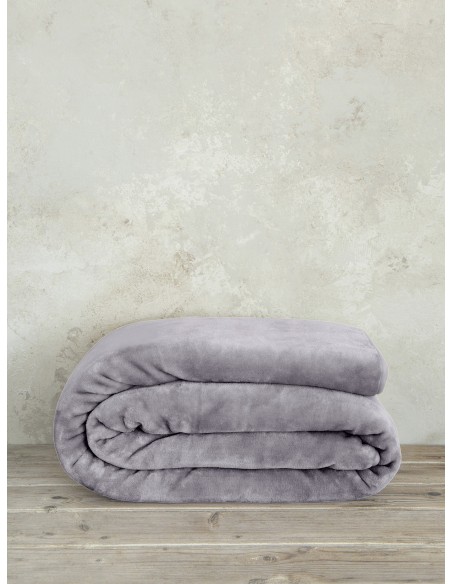 Κουβέρτα Βελουτέ Υπέρδιπλη 220x240 Coperta - Smoky Lilac