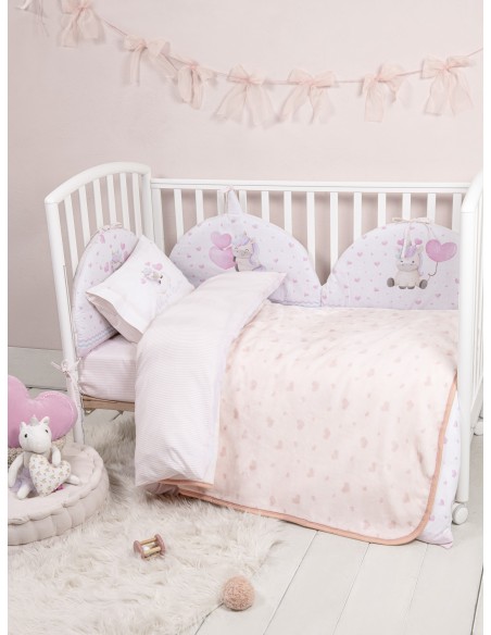 Κουβέρτα Βελουτέ Κούνιας 110x140 - Luni Uni