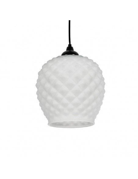 GLOBOSTAR® KEGEL 206-0005 Μοντέρνο Κρεμαστό Φωτιστικό Οροφής με Ντουί 1 x E27 AC 220-240V IP20 - Λευκό - Μ19 x Π19 x Υ19cm