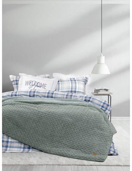 Κουβέρτα/Πάπλωμα Μονό 160x220 - Muffle Smoky Green